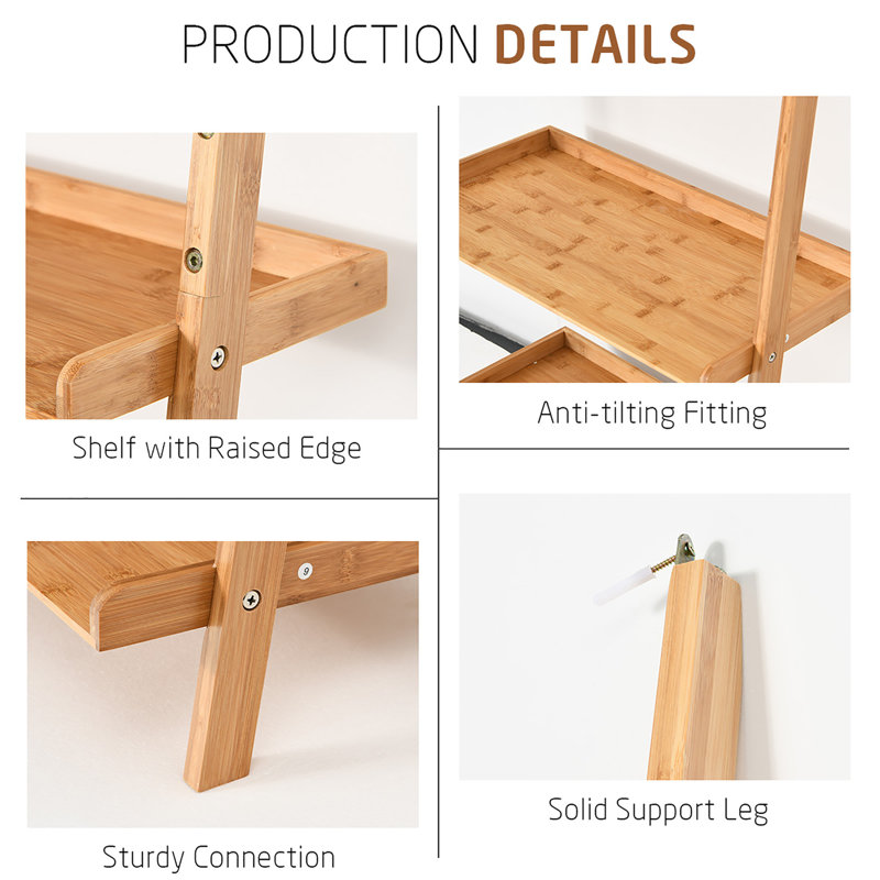 Sand & Stable Gemma 71" H x 25" W x 14" D Ladder Shelf & Reviews Wayfair